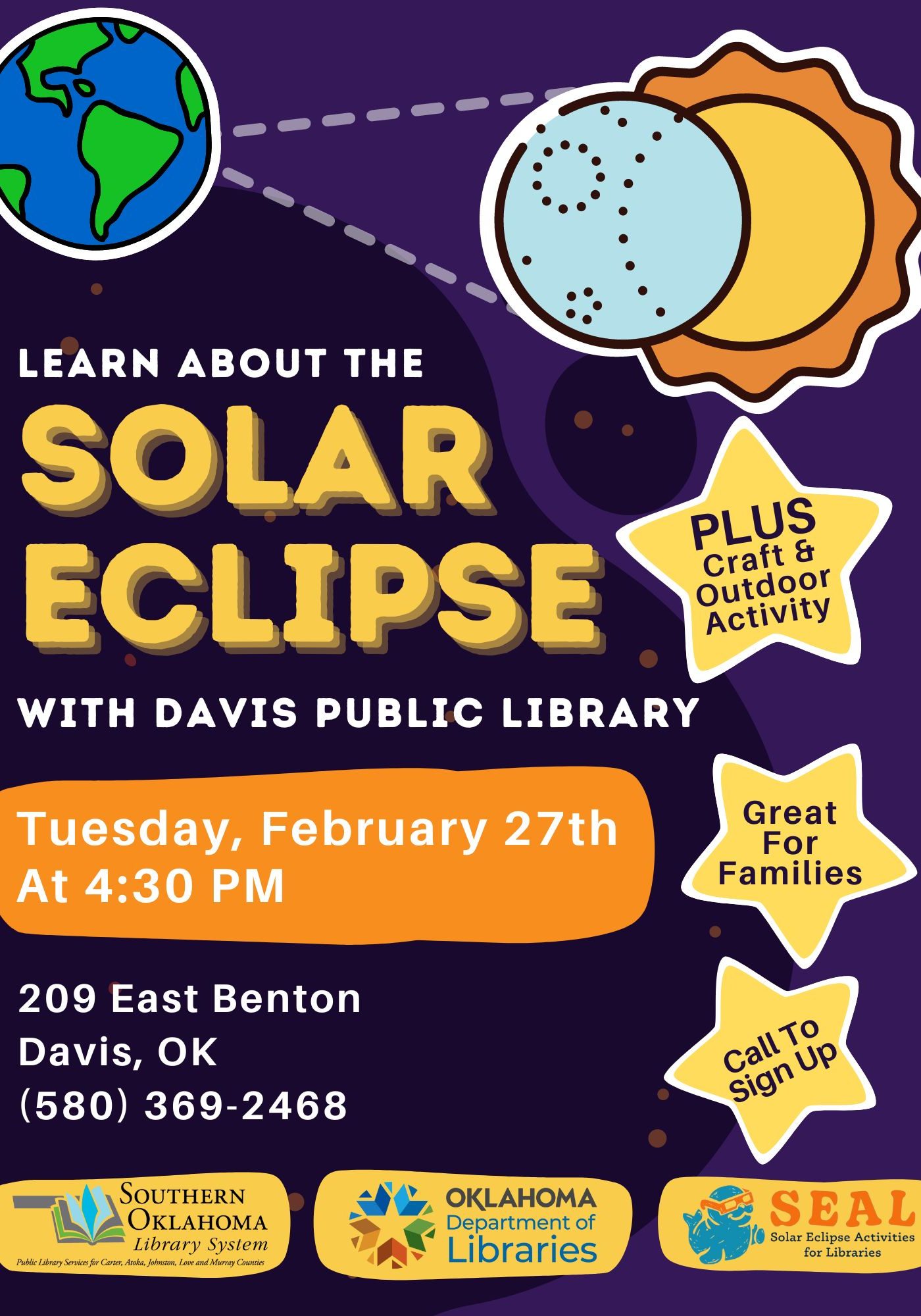 Learn About Solar Eclipse DPL Flyer