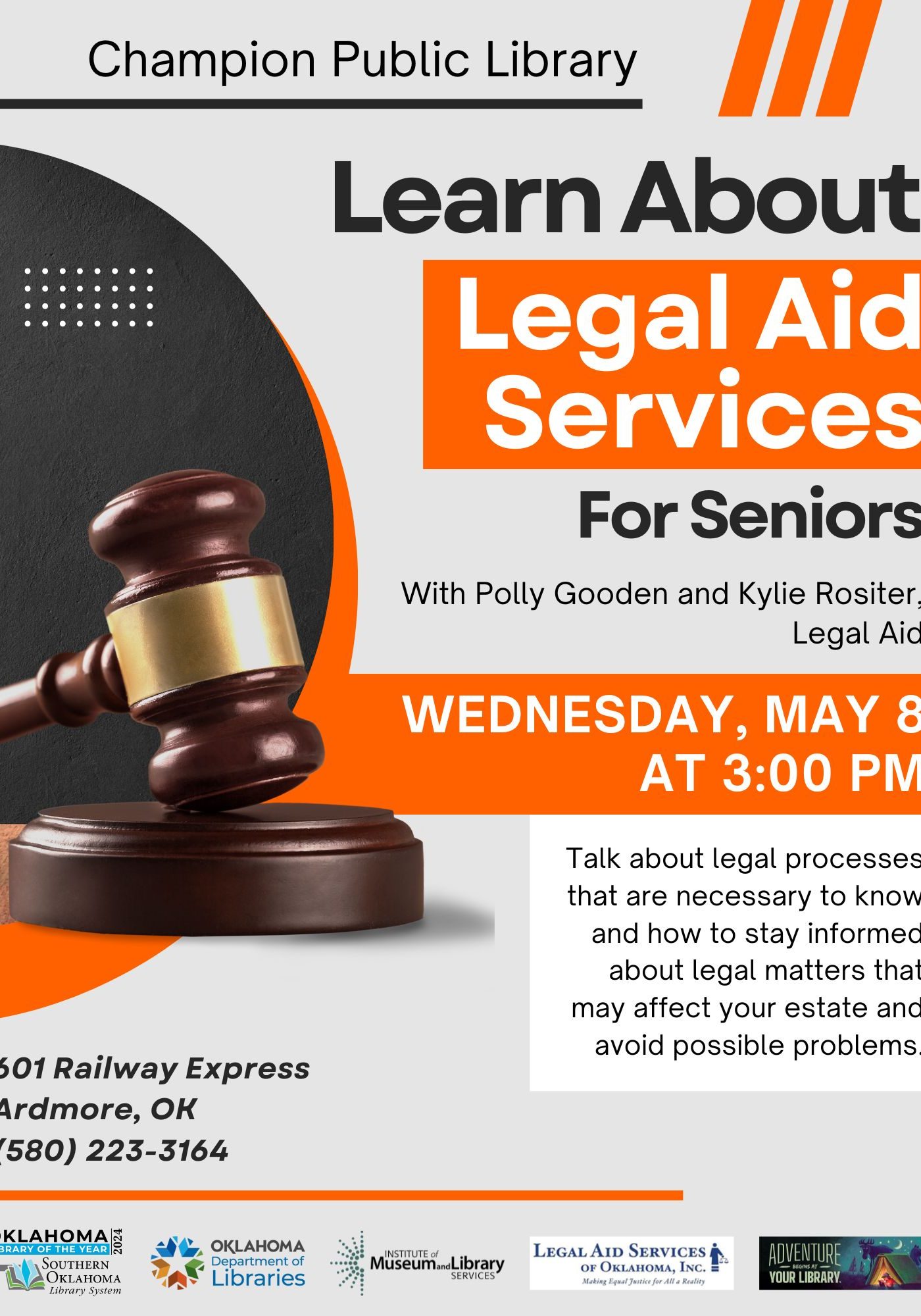 Legal Aid for Seniors CPL Flyer