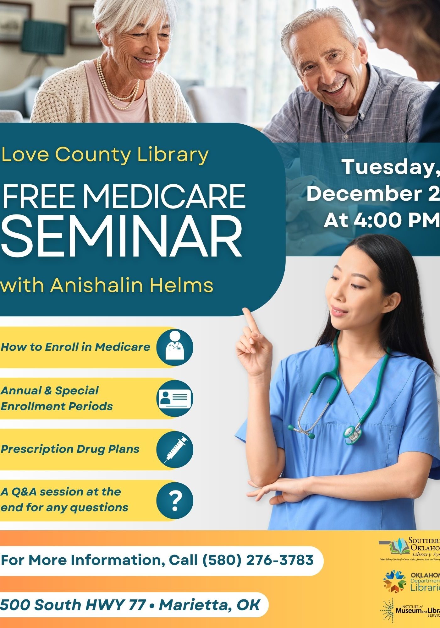 Medicare Seminar LCL Flyer DEC 2025