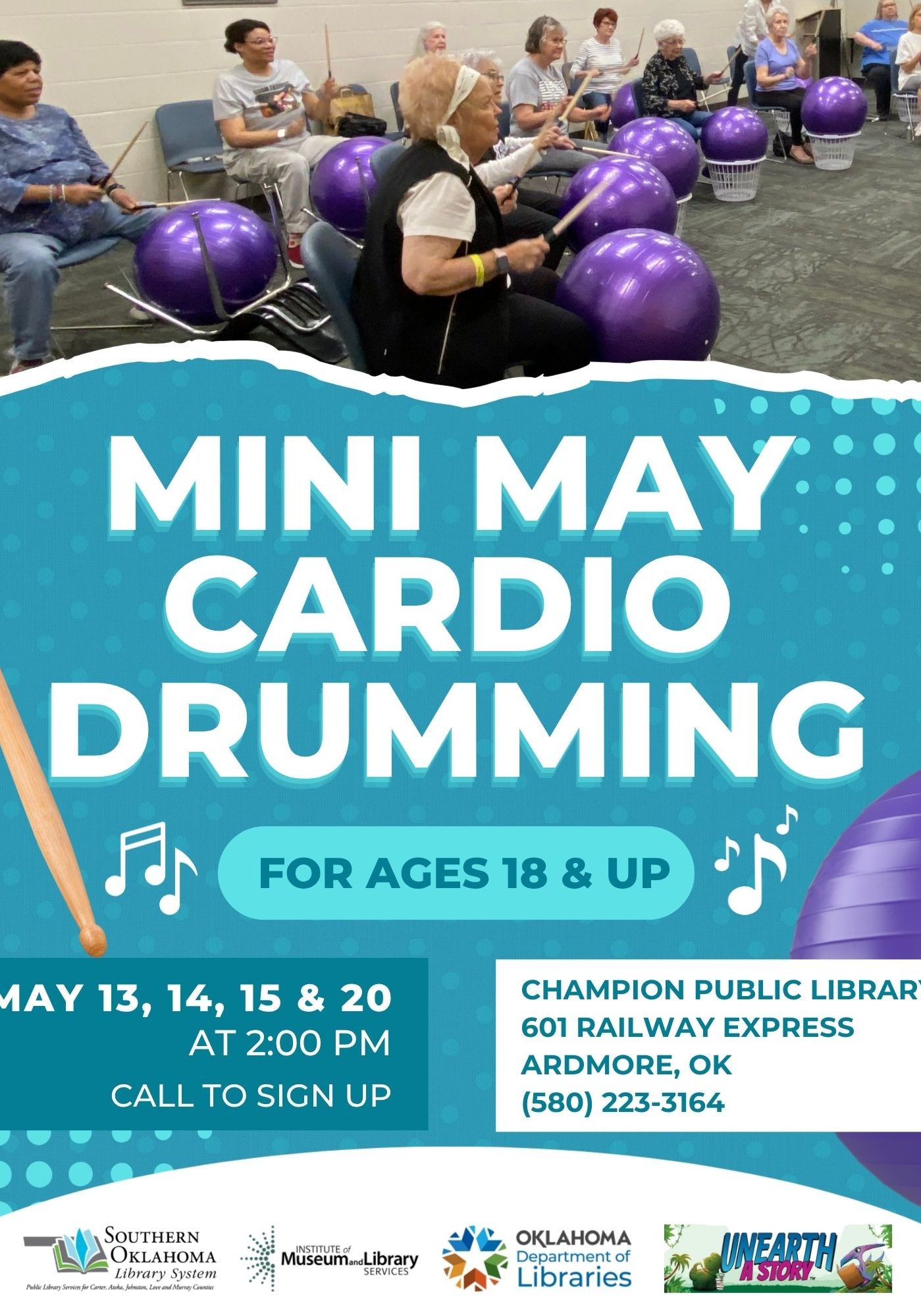 Mini May Cardio Drumming CPL Flyer SRP 2026