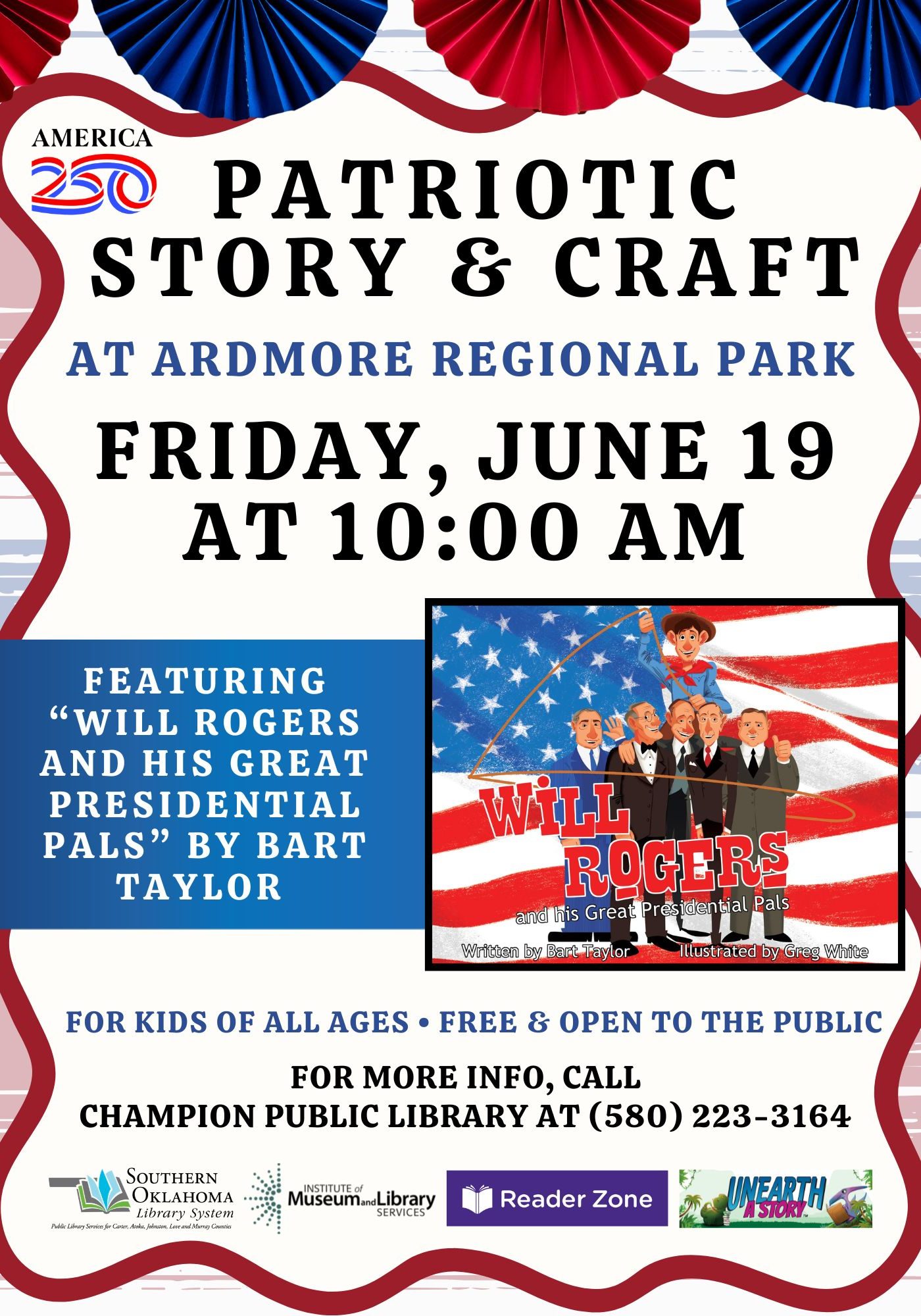 Patriotic Story & Craft ARD Park CPL Flyer SRP A250 2026