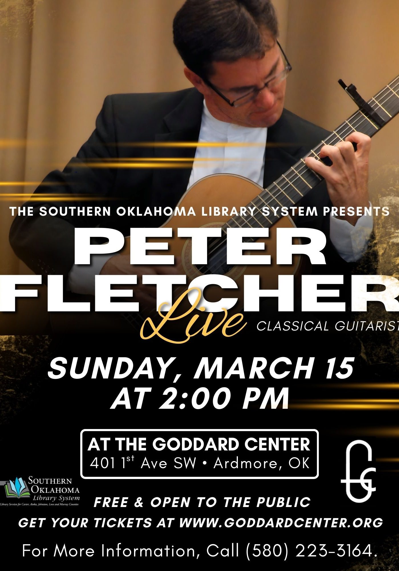 Peter Fletcher Live GC SOLS Flyer 2026