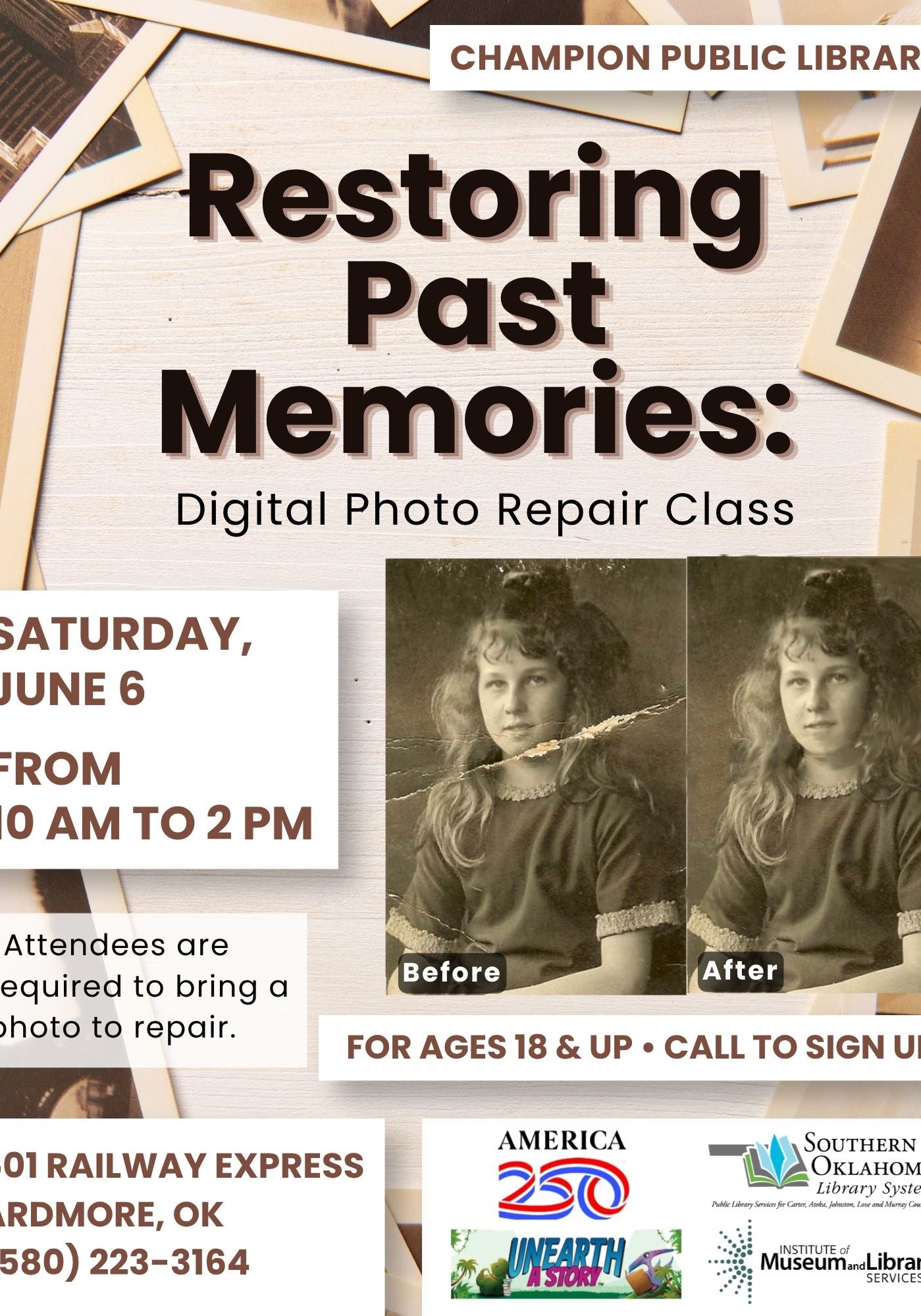 Photo Repair Class CPL Flyer A250 SRP 2026