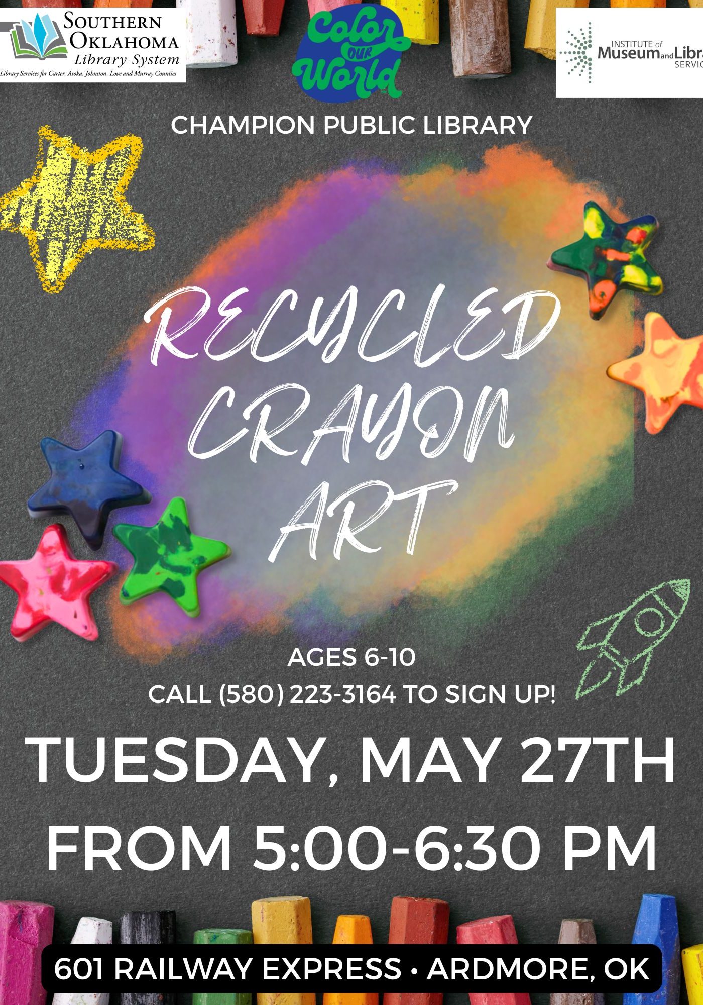 Recycled Crayon Art CPL 2025 Pr flyer