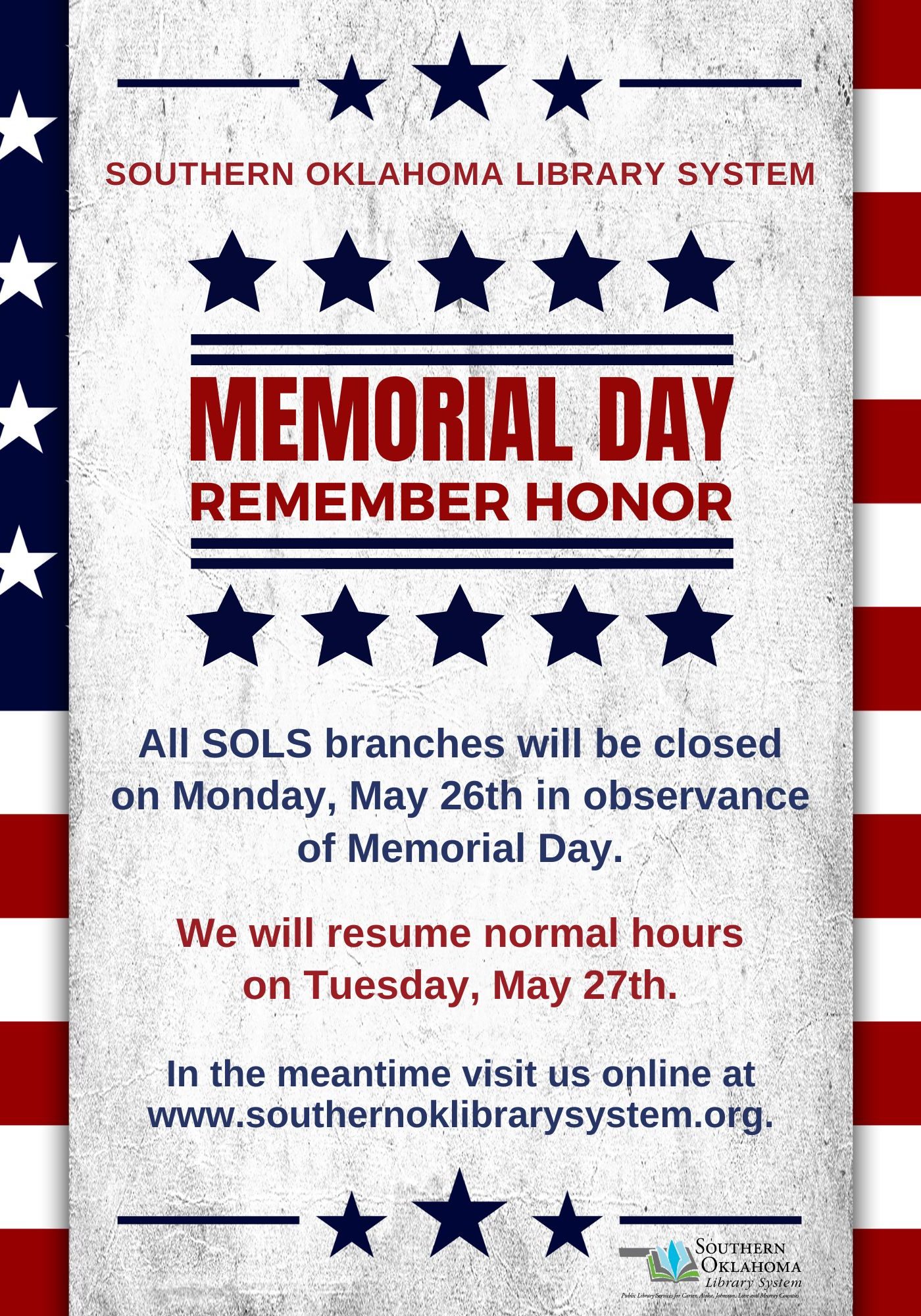 SOLS Memorial Day Flyer 2025