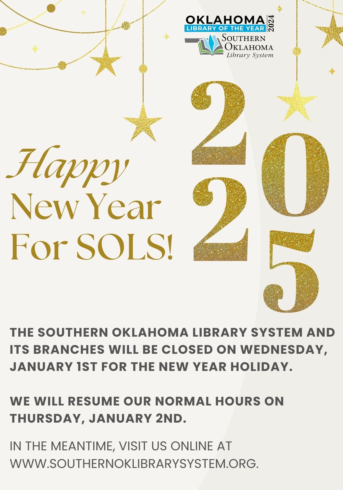 SOLS New Years Closing Flyer 2024