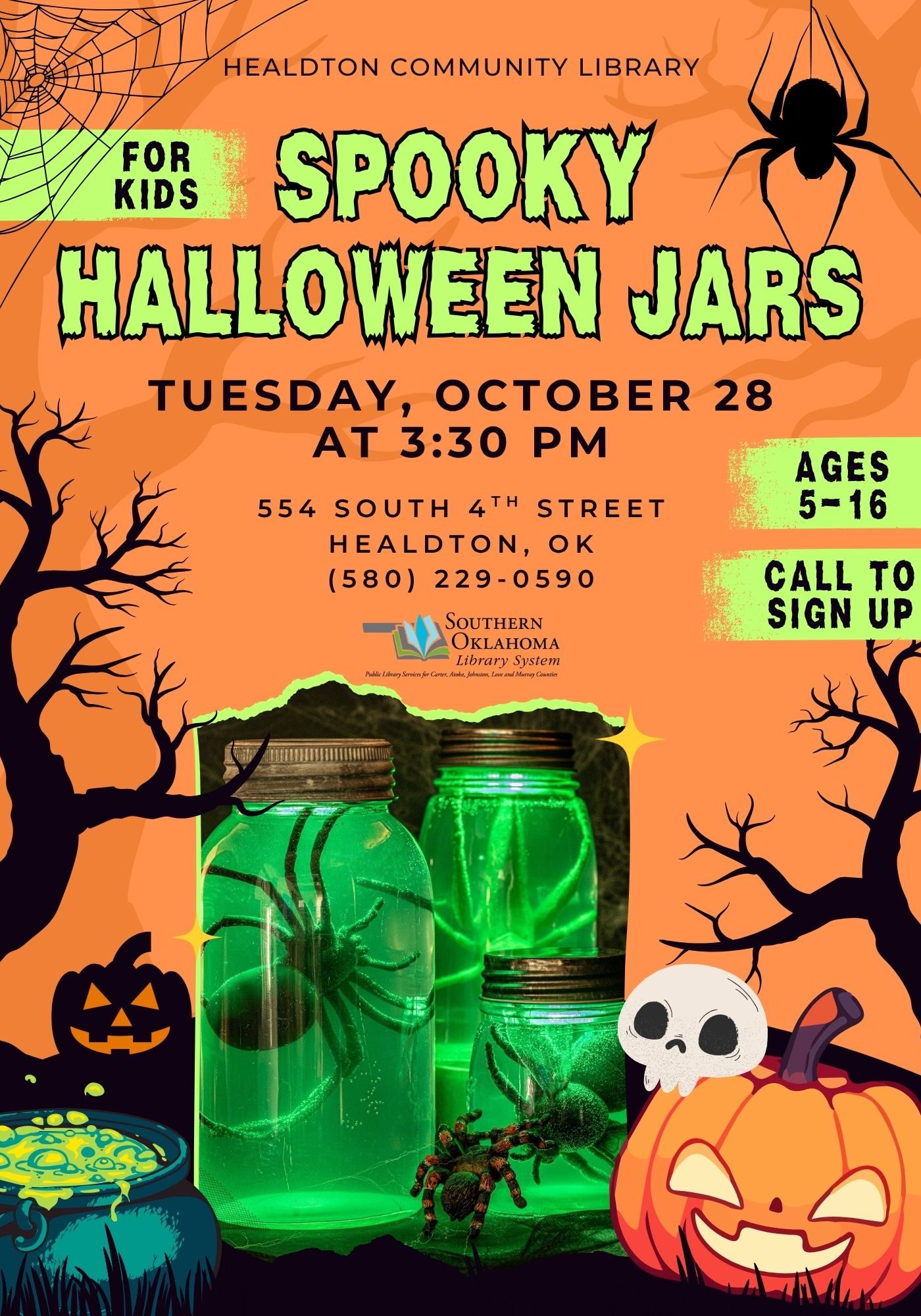 Spooky Halloween Jars HCL Flyer 2025 Spooky Halloween Jars HCL Flyer 2025