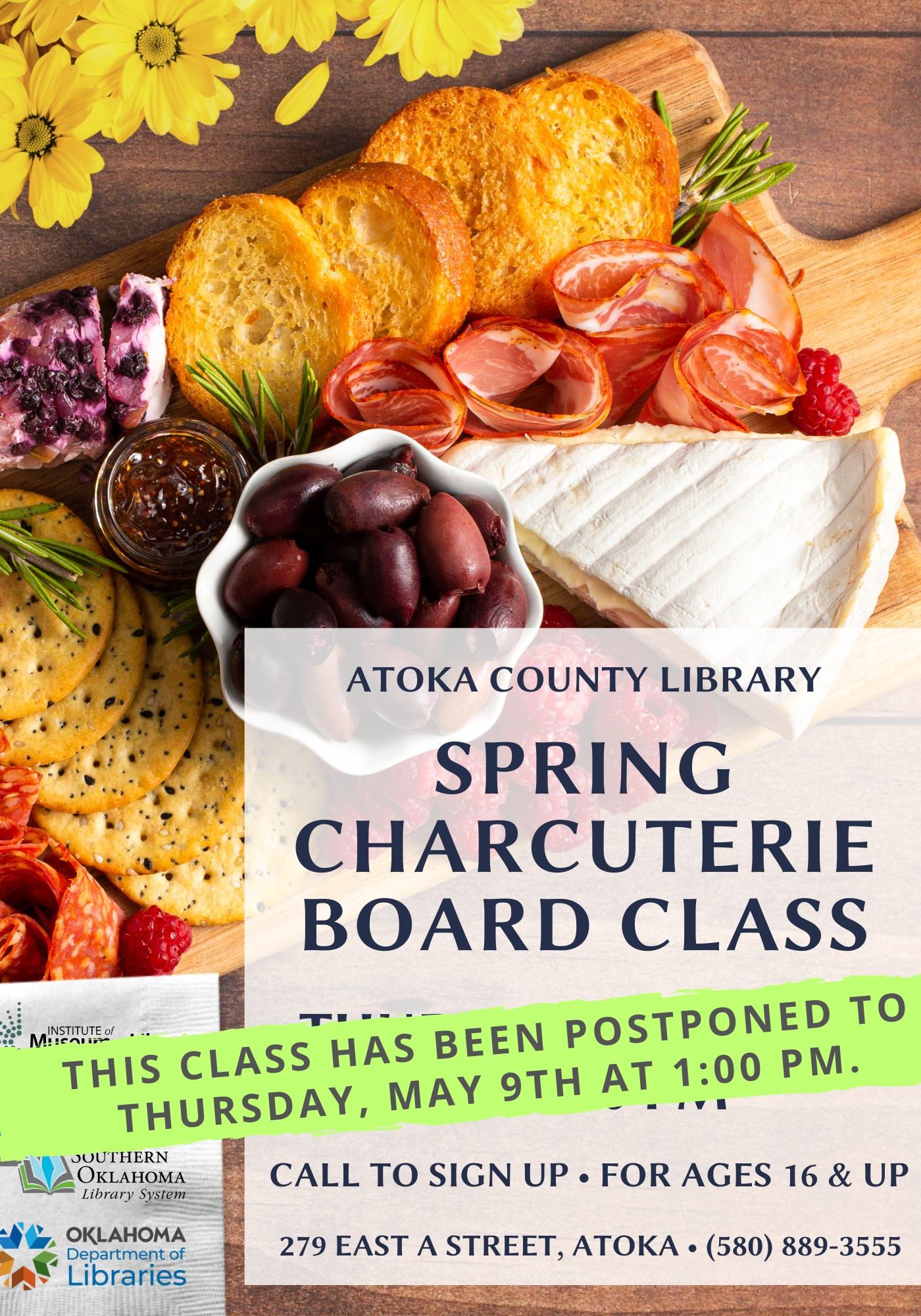 Spring Charcuterie Board Class ACL Flyer Updated