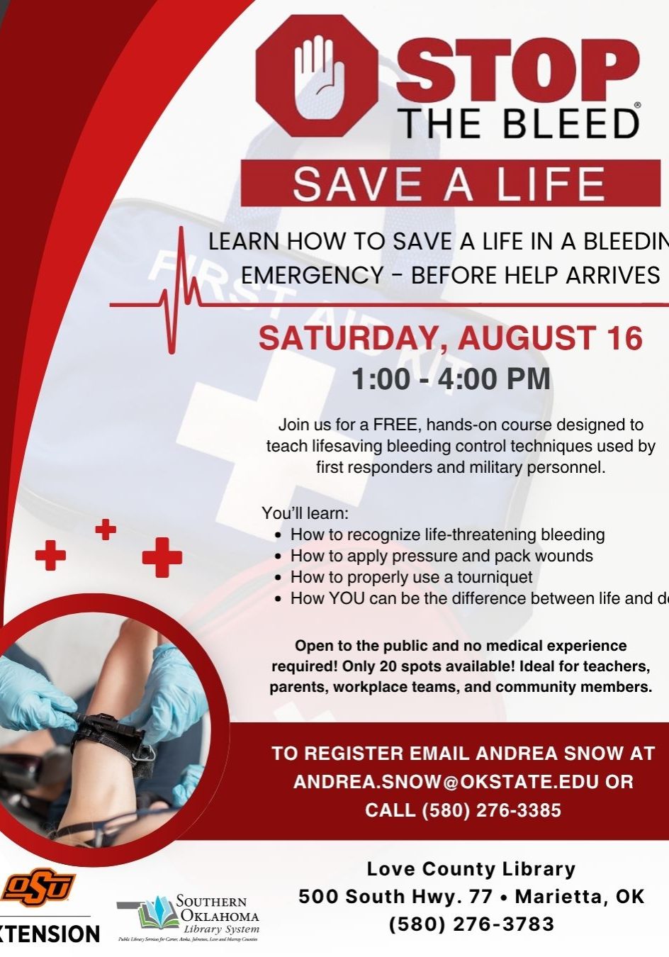 Stop the Bleed LCL Flyer 2025
