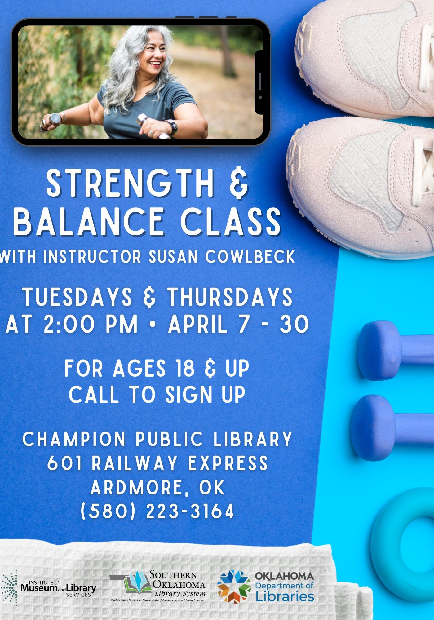 Strength & Balance Class CPL April Flyer 2026