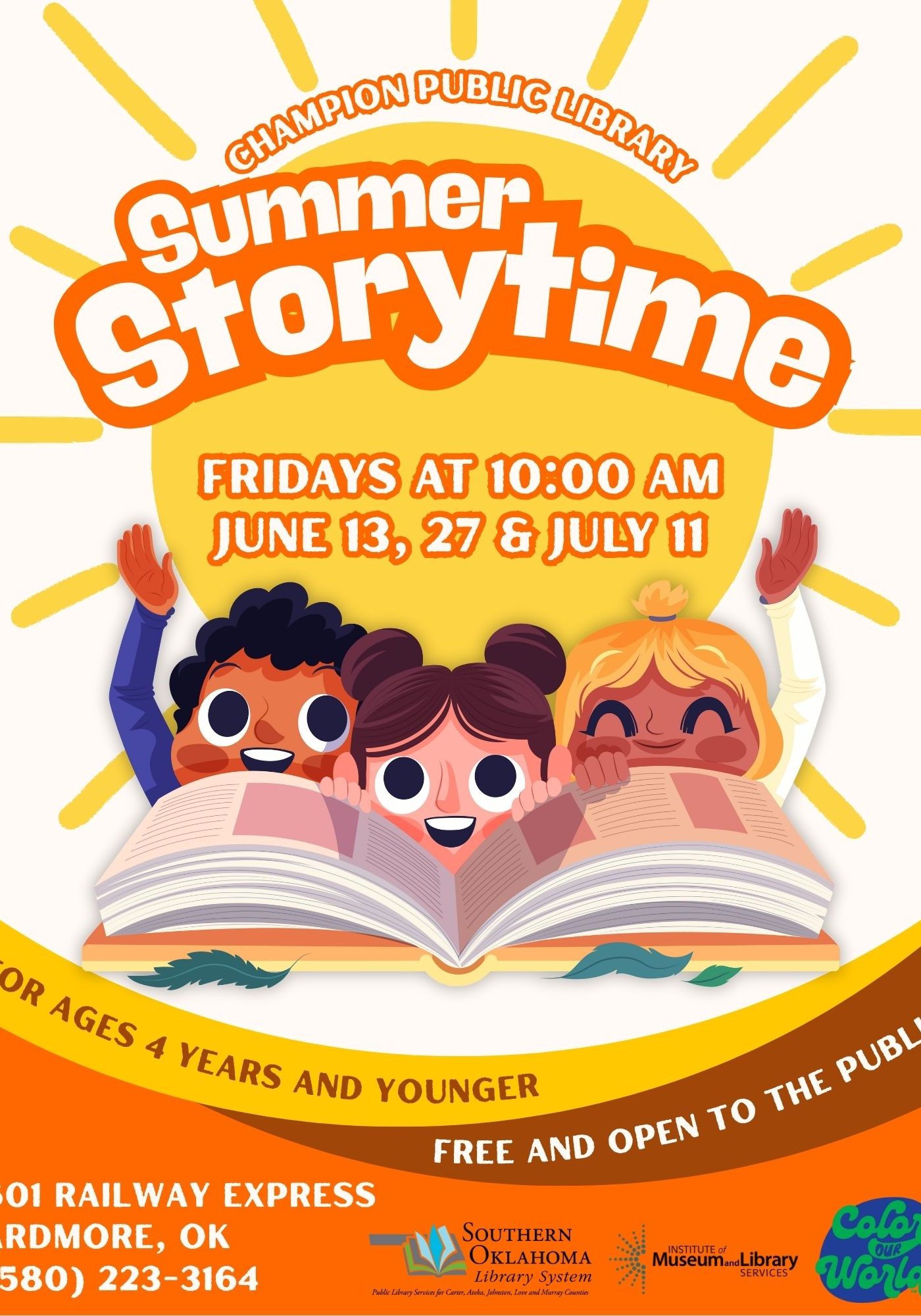 Summer Storytime CPL Flyer SRP 2025