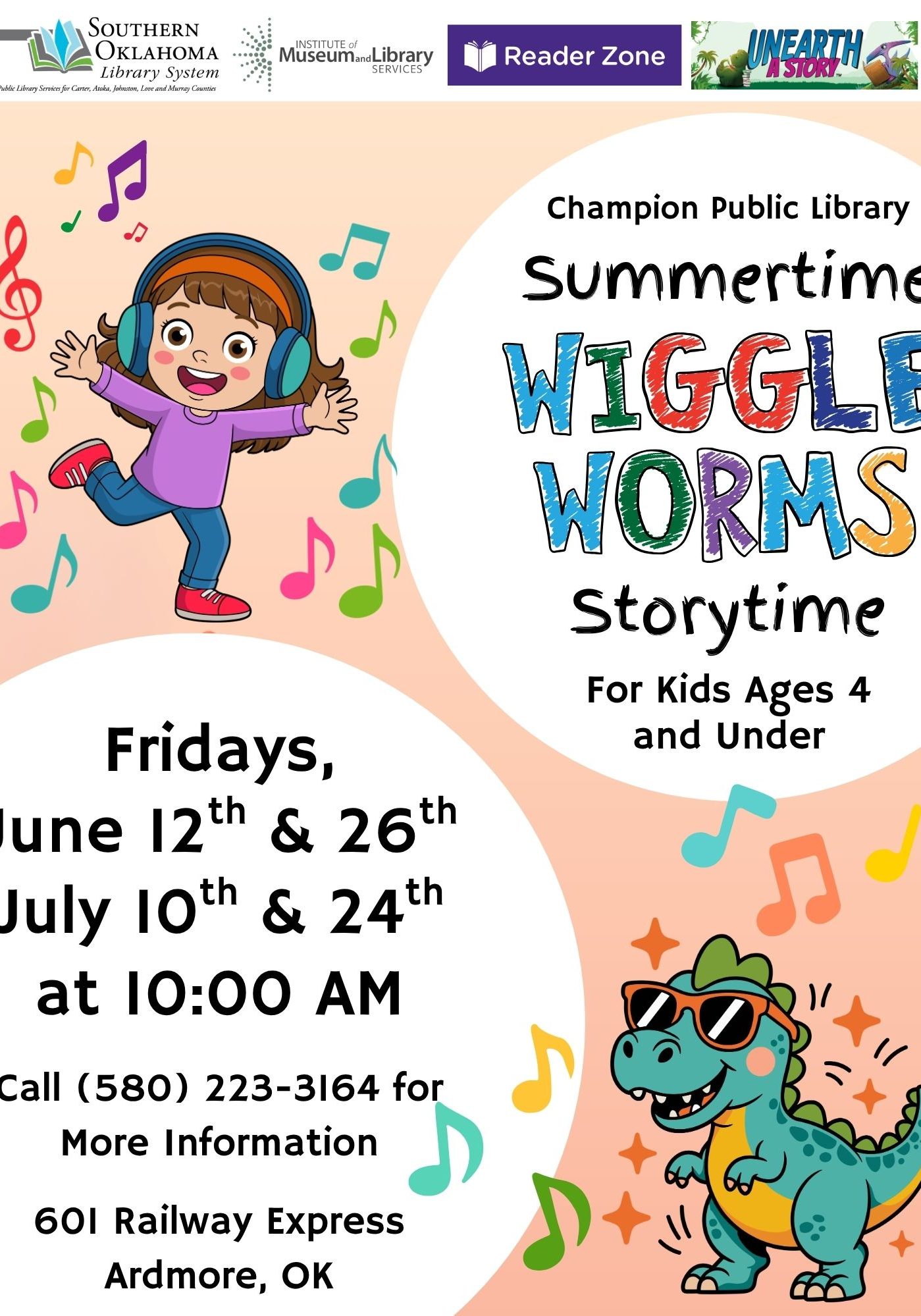 Summertime Wiggle Worms Storytime