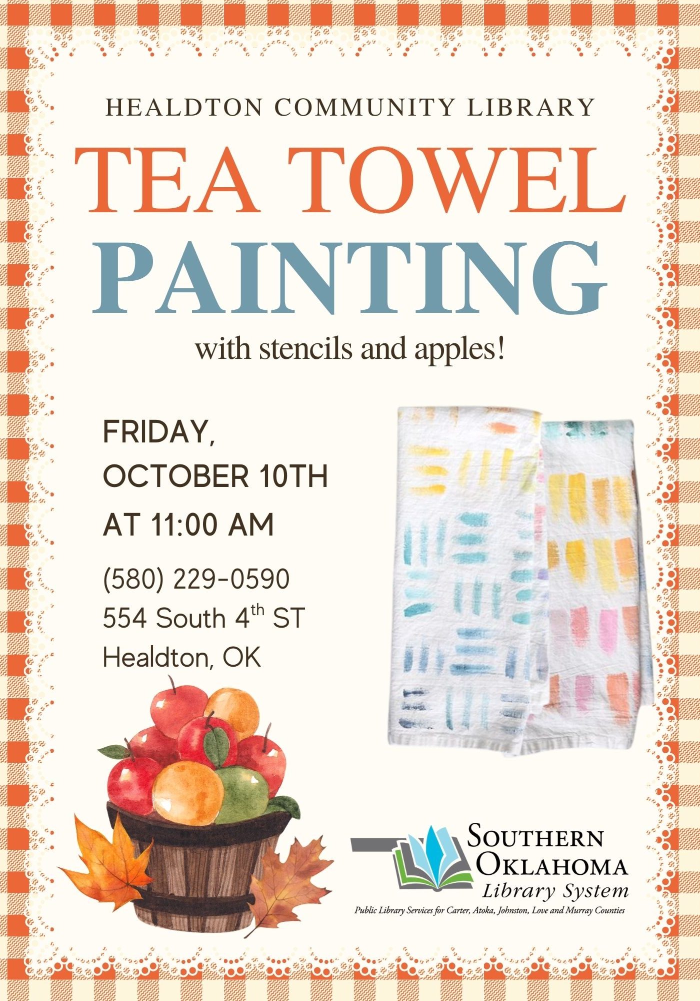 Tea Towel HCL Oct 2025 PR Flyer