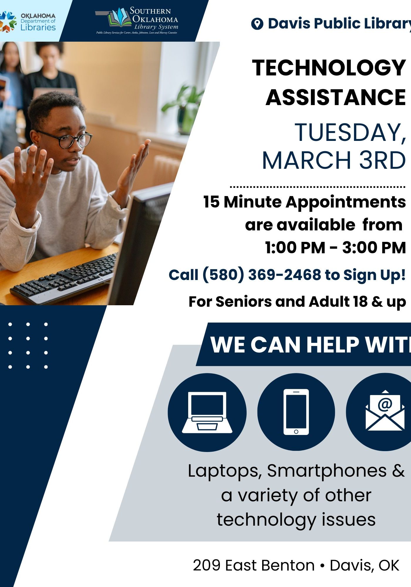 Tech Help @ DPL 2026 PR Flyer