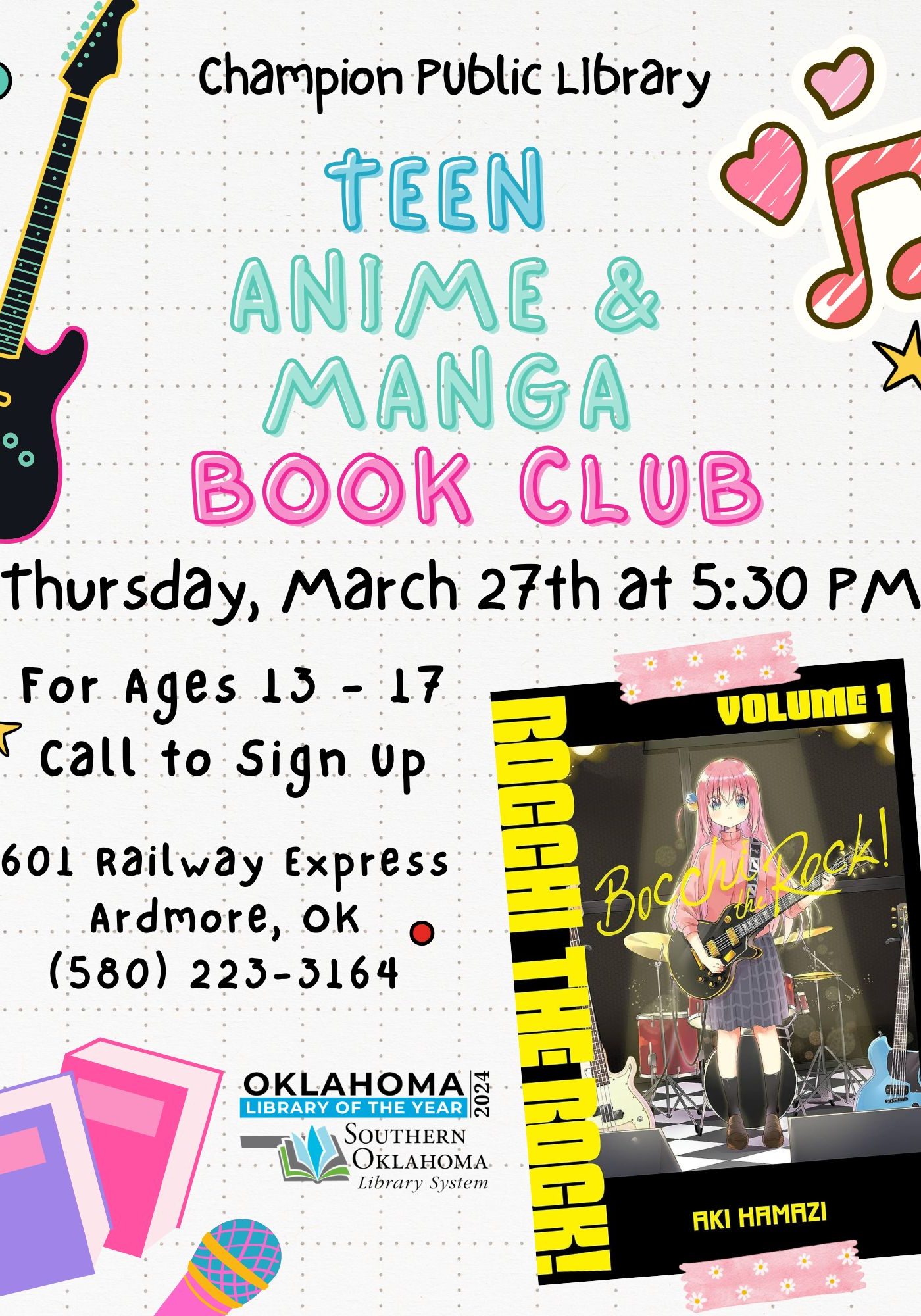 Teen A&M BC Bocchi the Rock CPL Flyer 2025