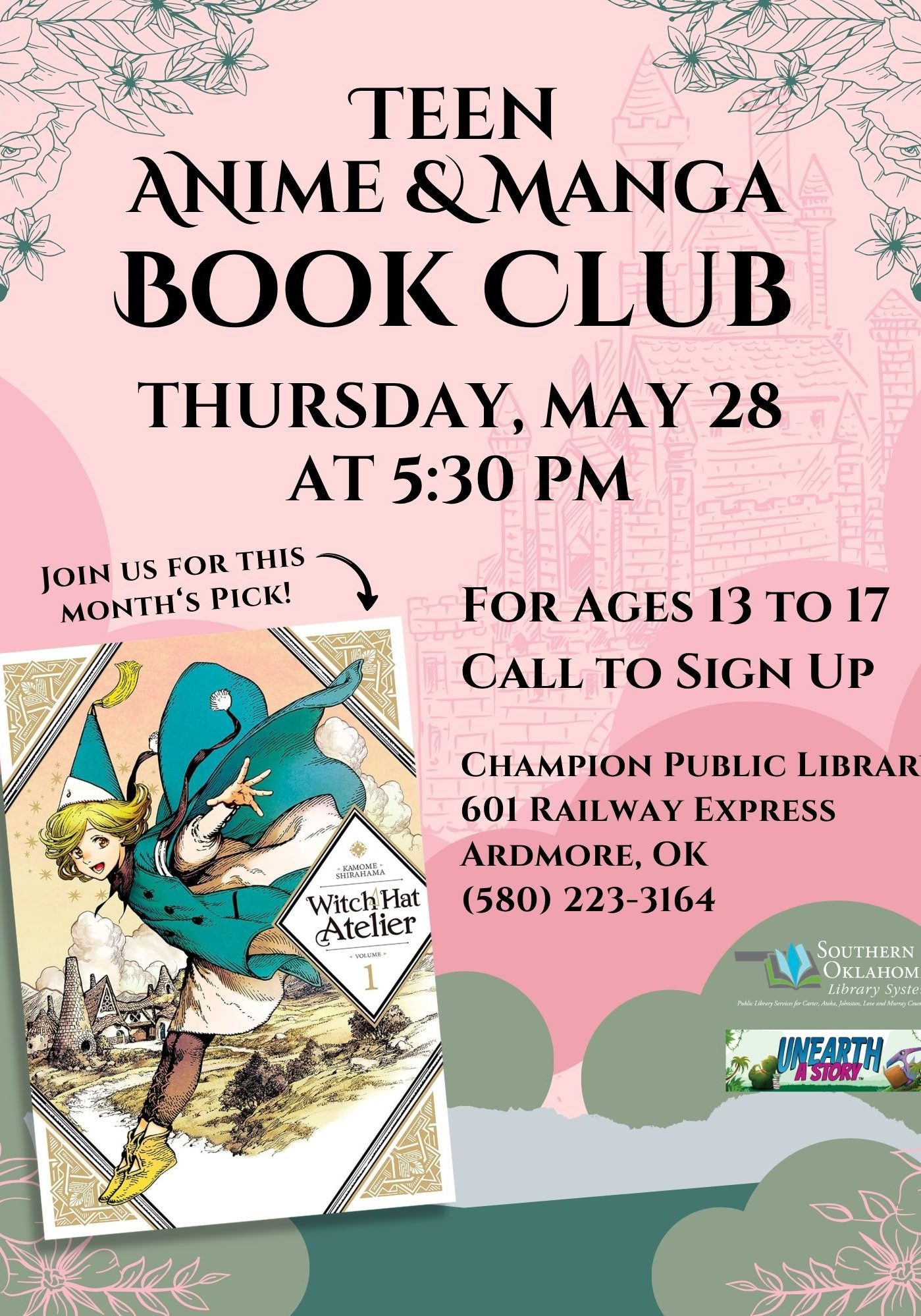 Teen A&M Book Club Witch Hat Atelier CPL Flyer SRP 2026