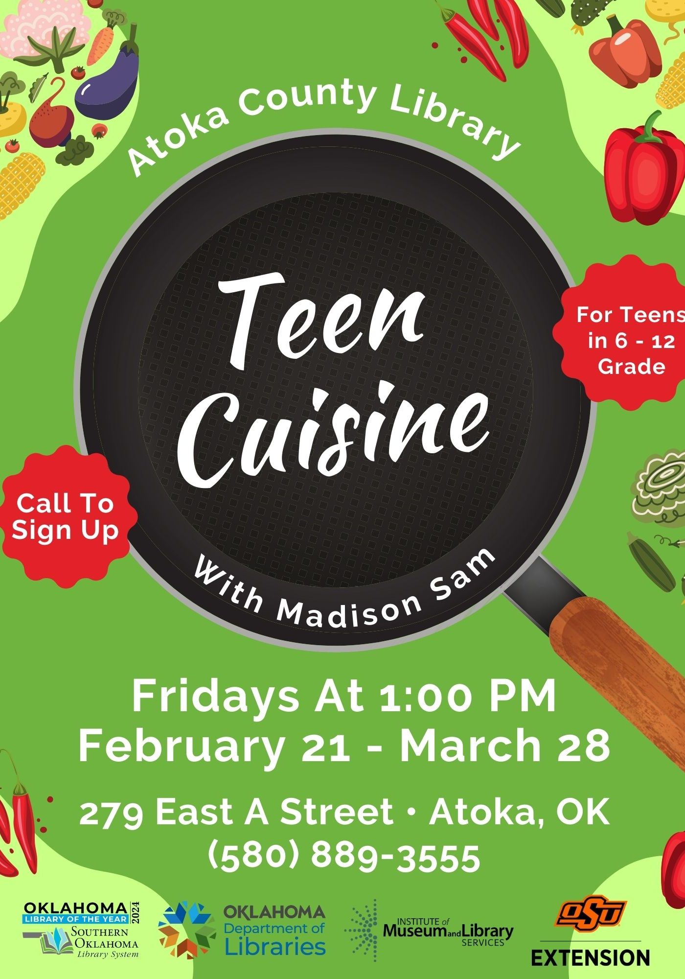 Teen Cuisine ACL Flyer 2025