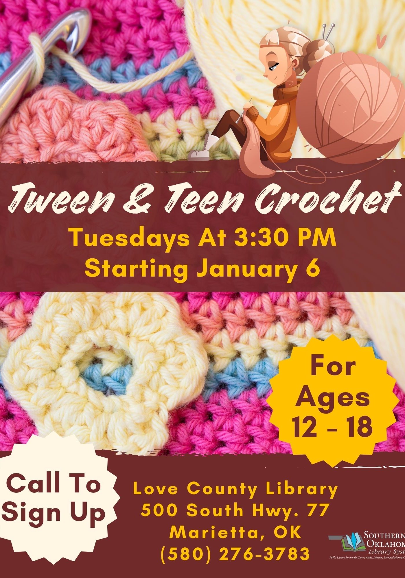 Tween & Teen Crochet LCL Flyer 2026