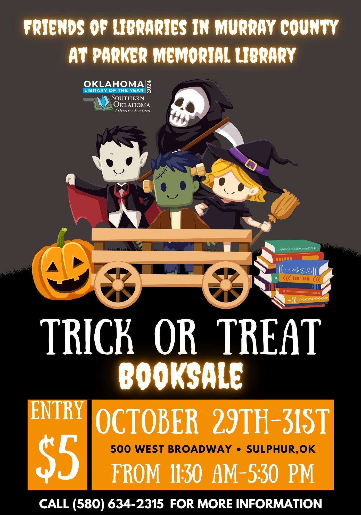 Updated Trick or Treat Booksale 2024 PML Flyer