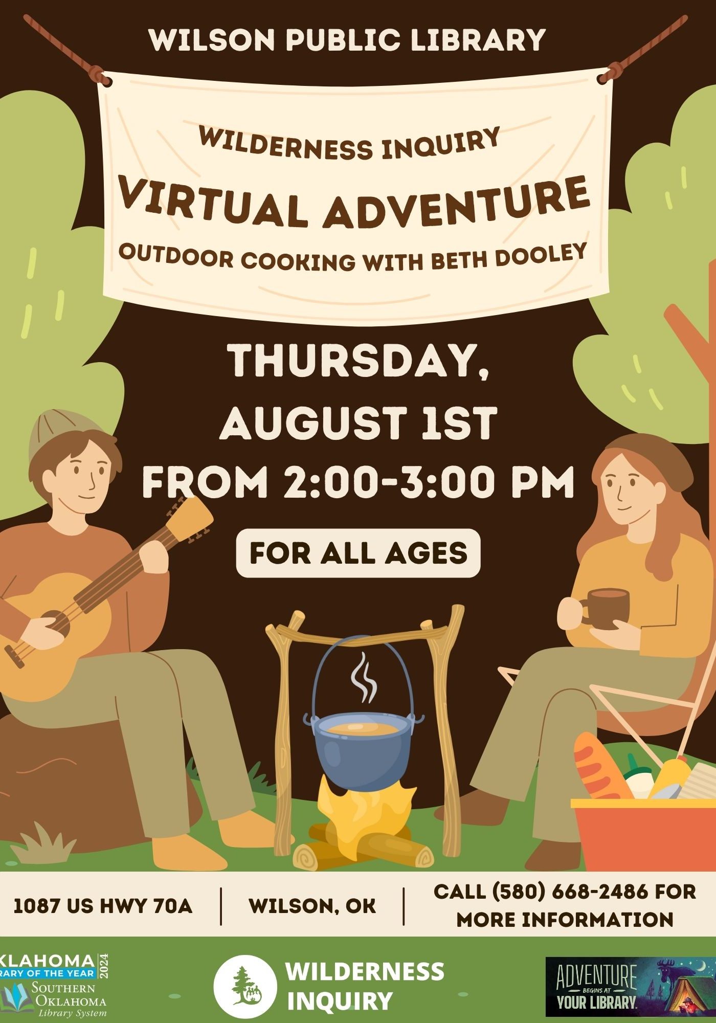 Wilderness Inquires Virtual Adventure Outdoor Cooking WPL 2024