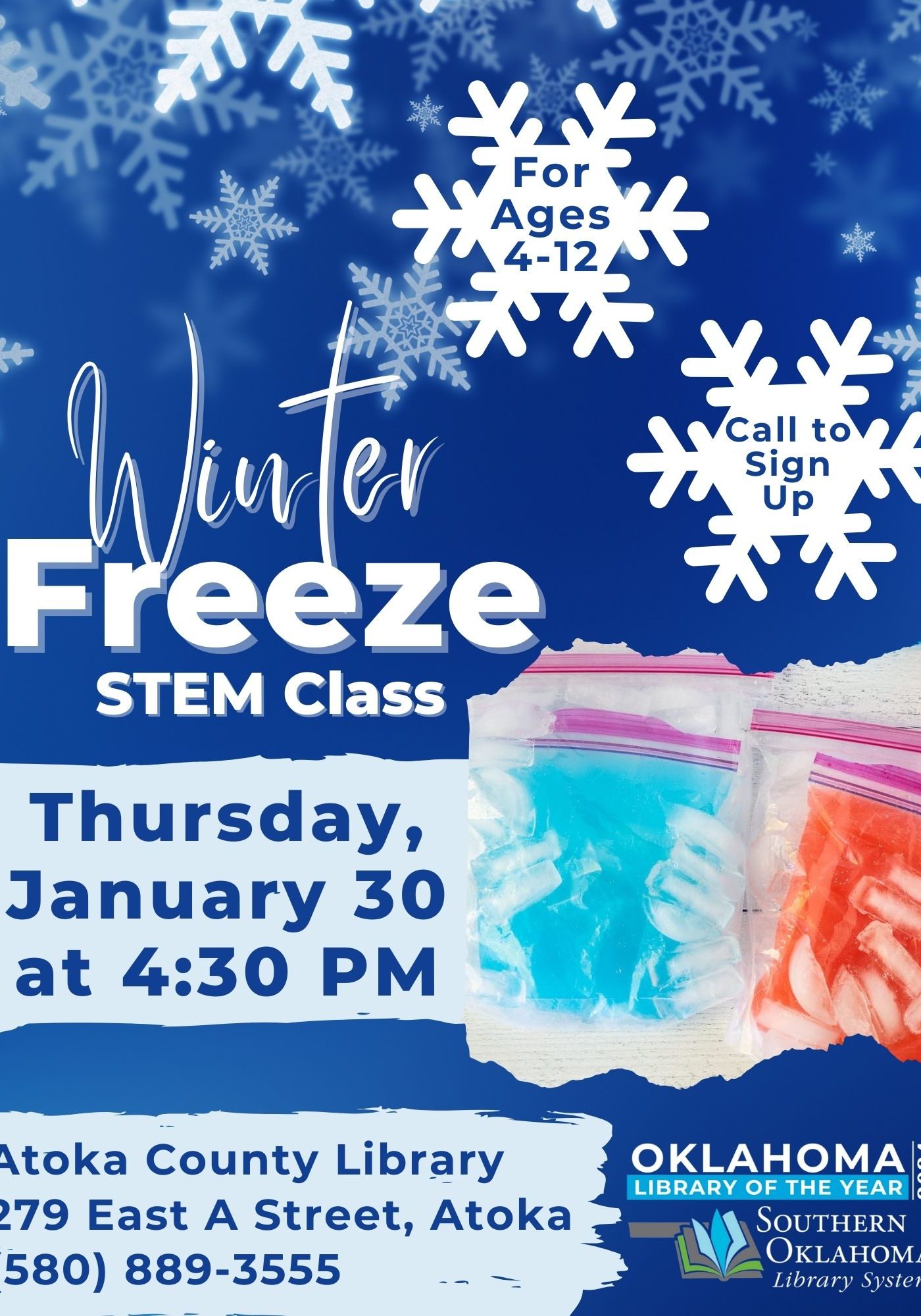 Winter Freeze STEM Class ACL Flyer 2025